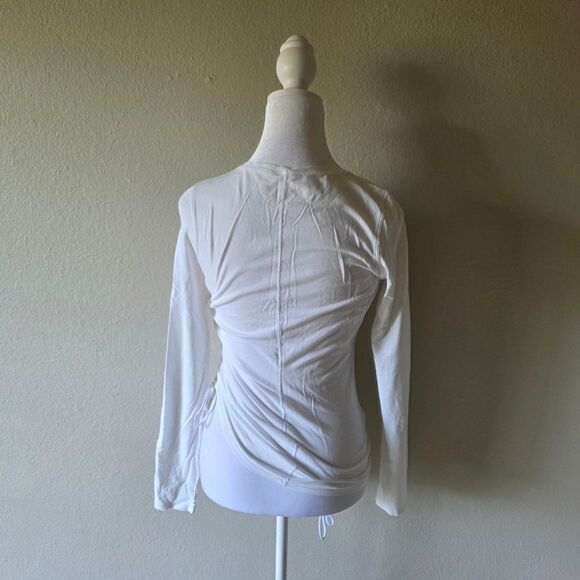Lululemon White Cinch It Long Sleeve Shirt - Picture 3 of 6